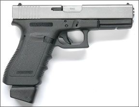 The Glock 21 converts easily to the Guncrafter Industries 50 GI caliber