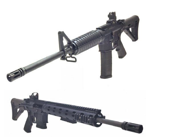 lightweight AR rifles