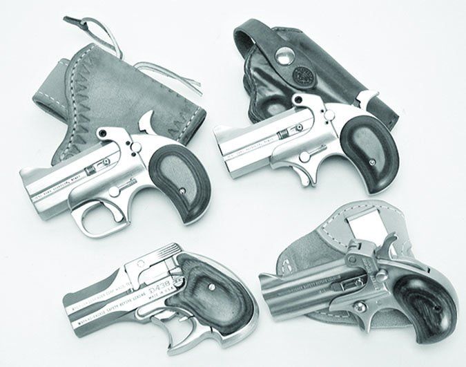 Derringer pocket pistols and holsters