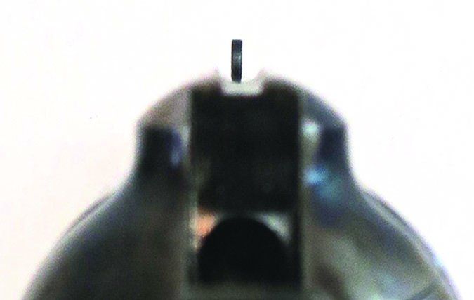 Ruger Bisley shooter's view