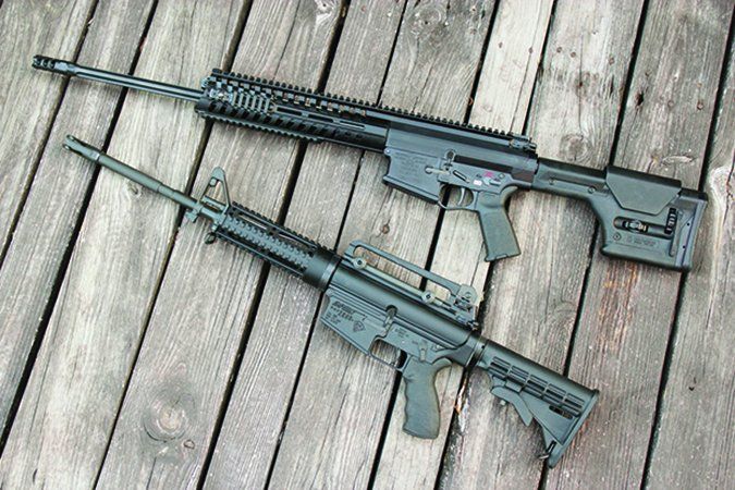 DPMS and POF 308 semi-automatic rifles