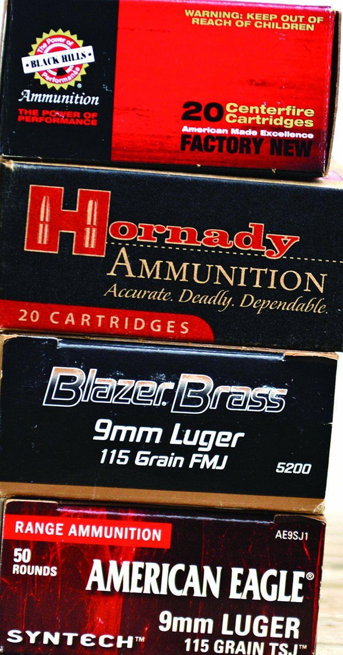 ammunition for 9mm handgun