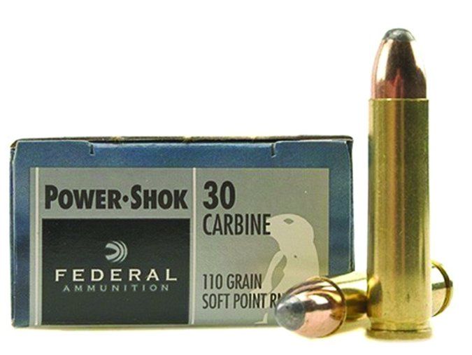 Federal Power-Shok 30 Carbine 110-grain Soft-Point Round Noses