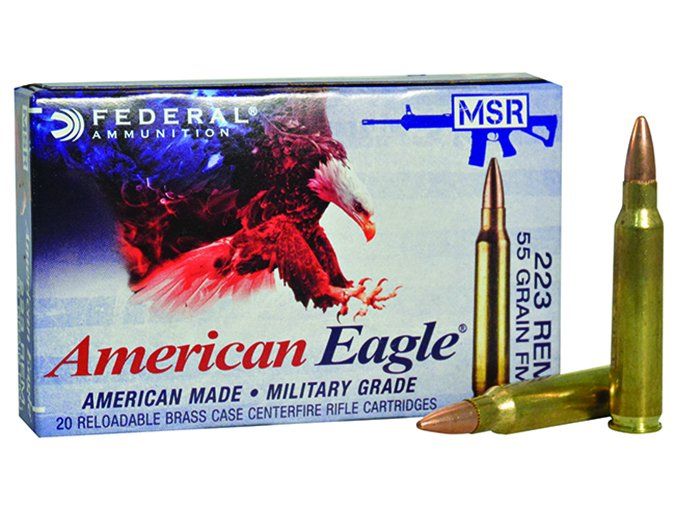 Federal American Eagle 223 Rem. 55-grain FMJs