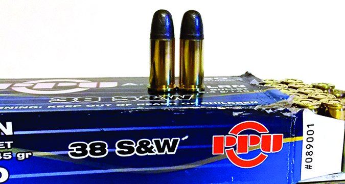 PPU 38 Smith & Wesson bullets