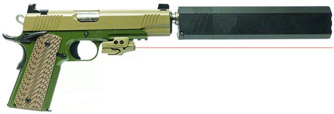 Kimber America 1911 Warrior SOC 3000253 TFS with Crimson Trace Rail Master Laser Sight 45 ACP