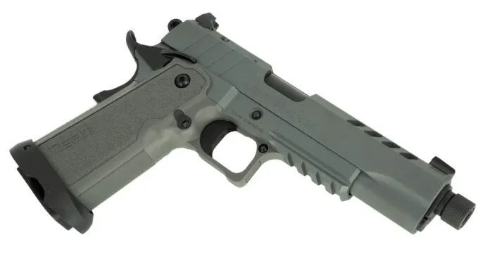 Tisas Night Stalker 1911 DS 9mm Luger in repose